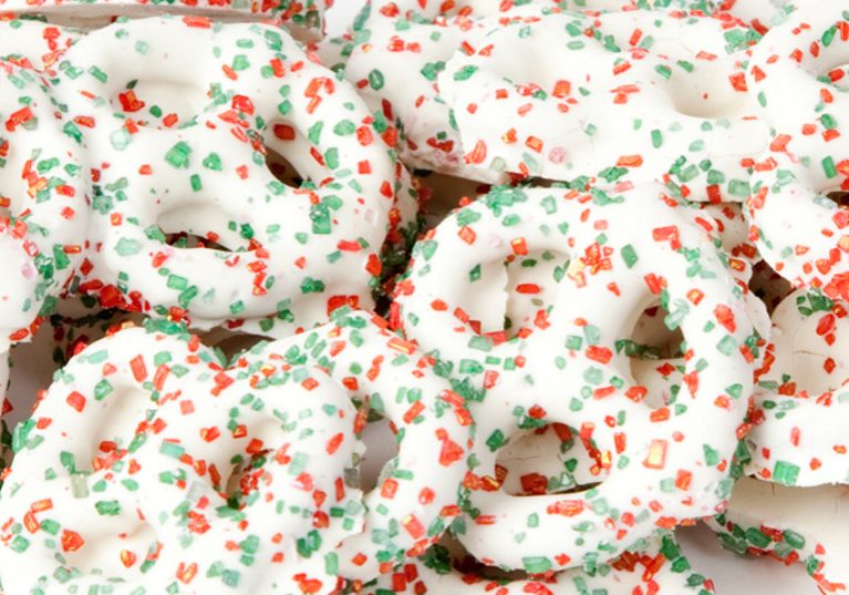 White creme peppermint pretzels V02